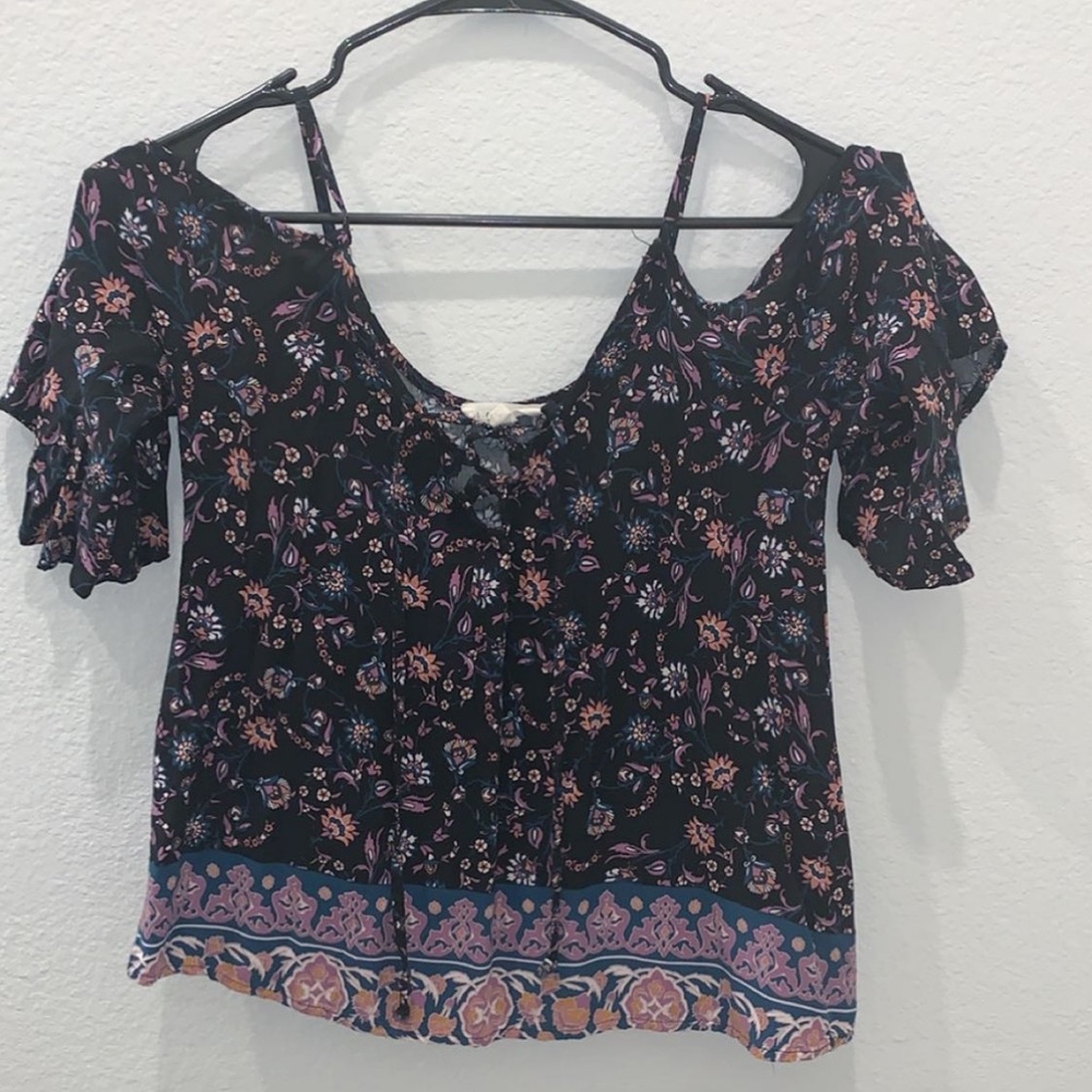 Cold shoulder blouse